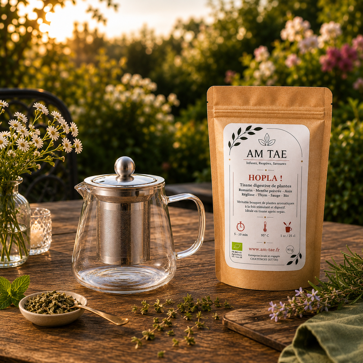 Duo Tisanière 450 ml - Infusion : "Moment chill"