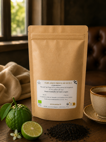 EARL GREY PRINCE DE SICILE, Thé noir Bergamote