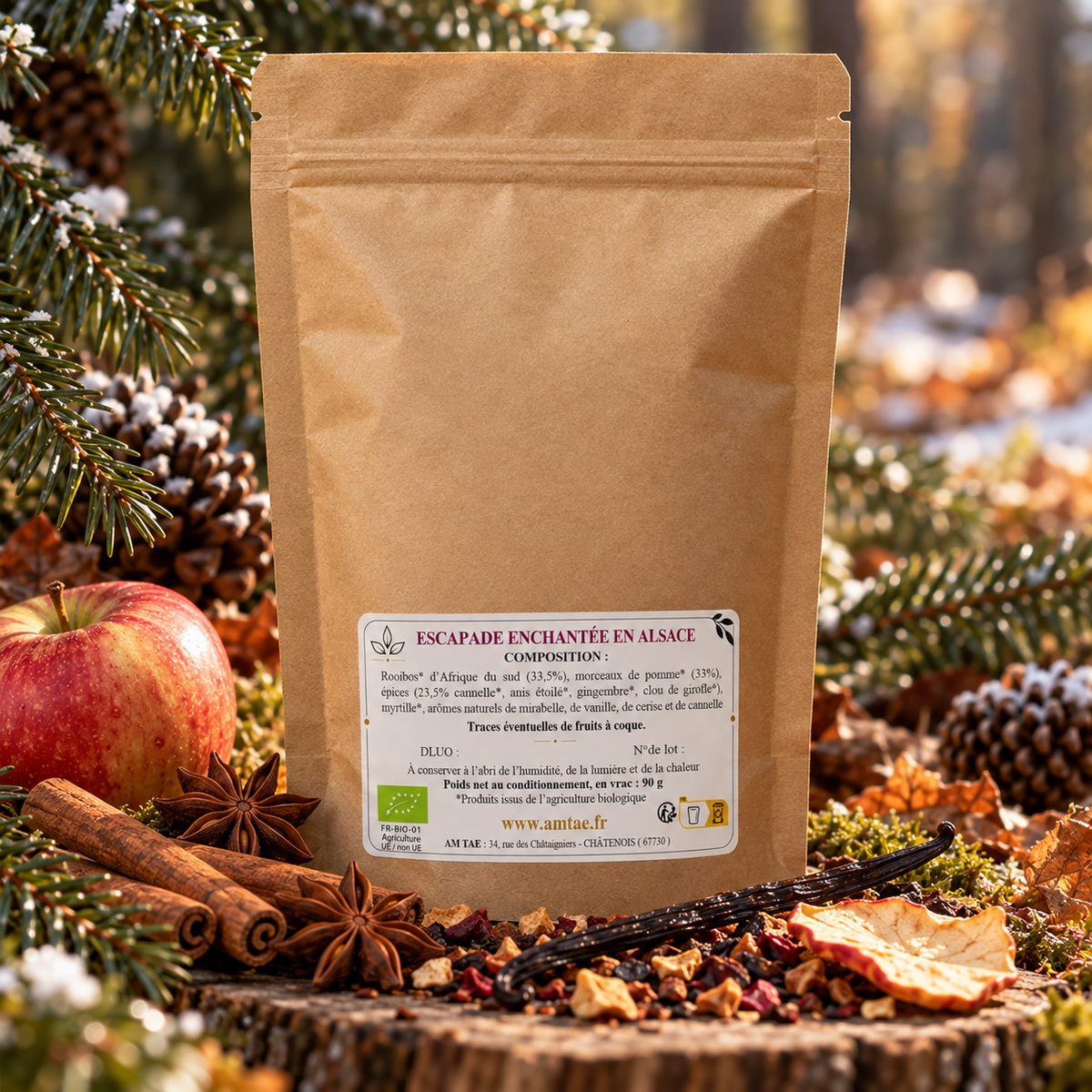 Escapade enchantée en Alsace, Rooibos pomme-épices-vanille