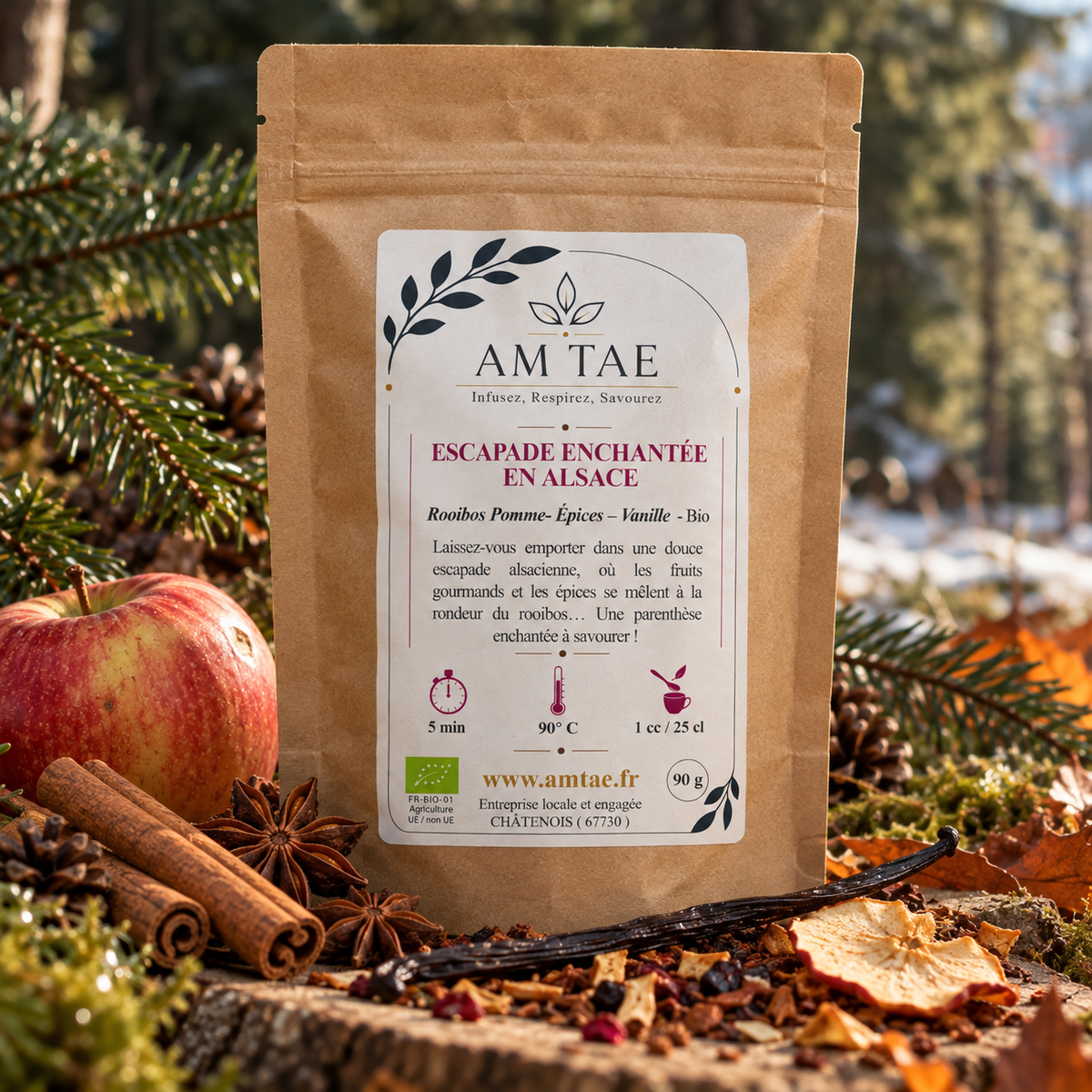 Escapade enchantée en Alsace, Rooibos pomme-épices-vanille