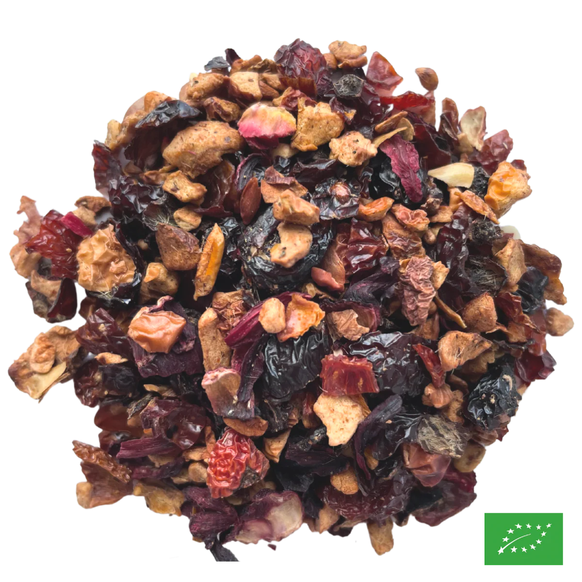 BAISER GOURMAND, Tisane de fruits Baies d'églantier - Pomme - Framboise - Fraise