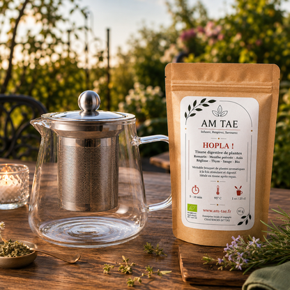 Duo Tisanière 950 ml - Infusion "Moment chill"