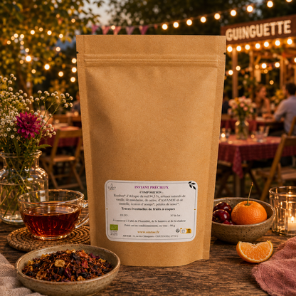 INSTANT PRECIEUX, Rooibos parfumé Vanille - Mandarine - Cerise - Amande